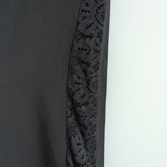Alice and Olivia black dress pants with lace panel - Picture 3 of 8
